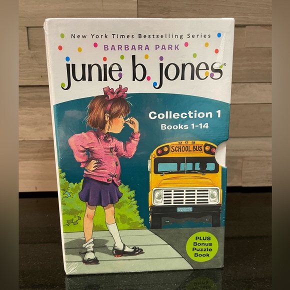 BNWT Junie B. Jones 1st Collection Book Plus Extra Puzzle Book Set NEVER OPENED - Picture 1 of 7